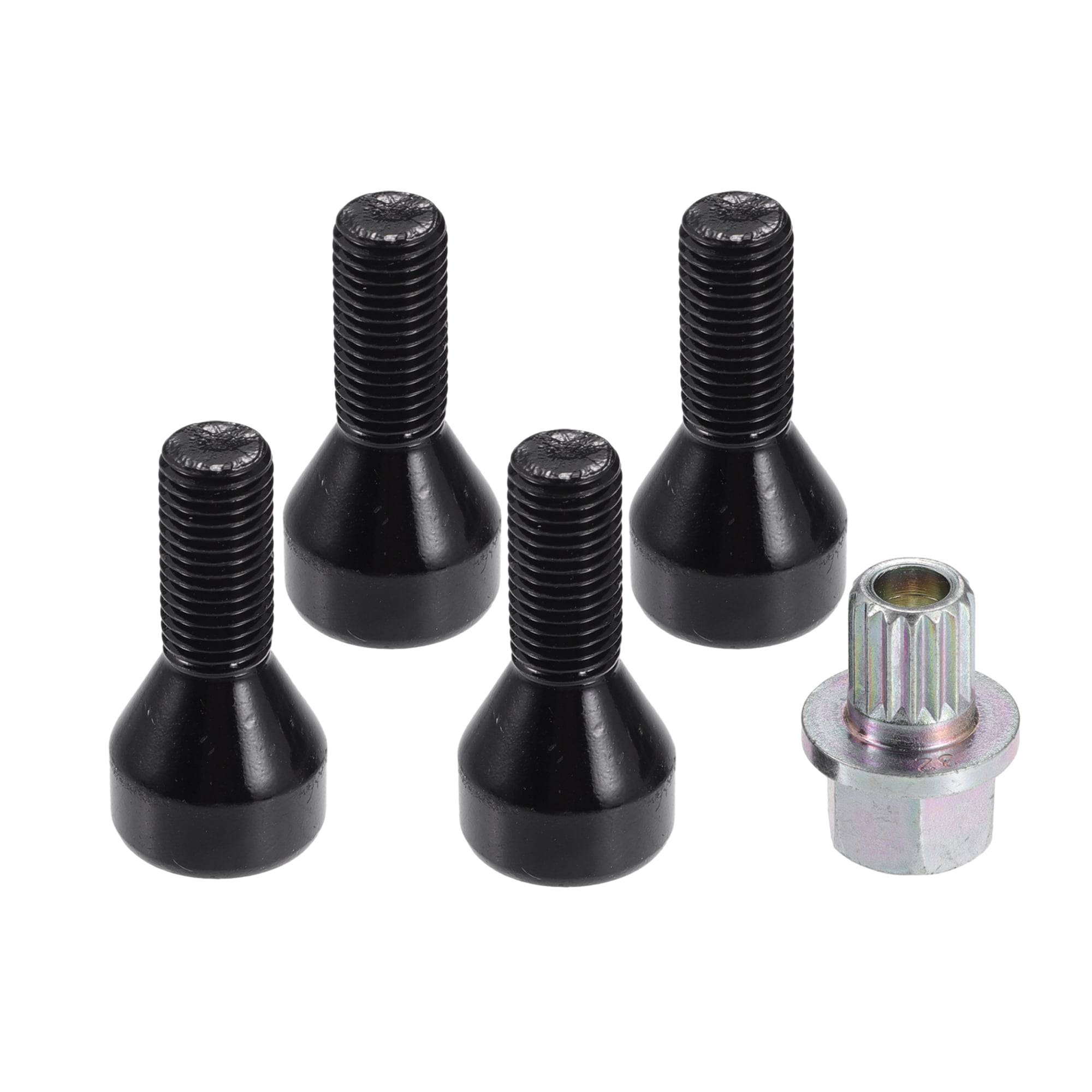 Unique Bargains Wheel Lock Set Lug Nuts Bolts for BMW 528i 1978-1987 and Z4 2003-2008
