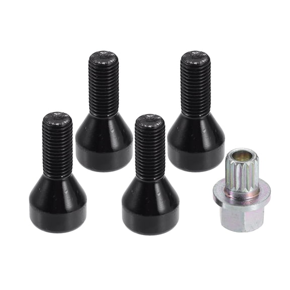 Unique Bargains Wheel Lock Set Lug Nuts Bolts for BMW 528i 1978-1987 and Z4 2003-2008