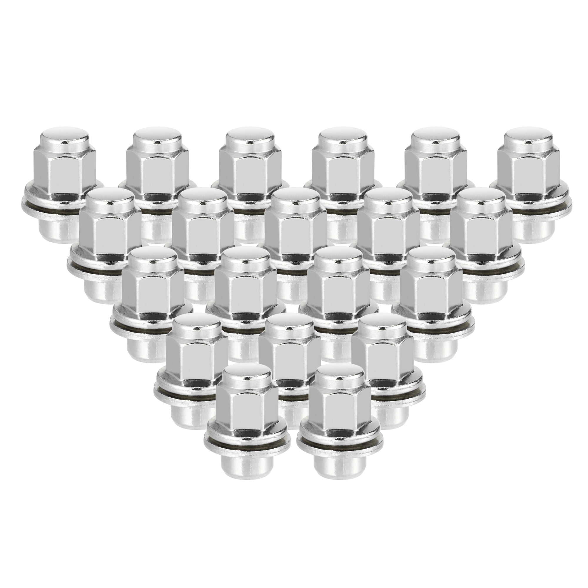 Unique Bargains Wheel Lug Nuts for Jaguar XF XJ XE, Durable M12 x 1.5 Carbon Steel 20
