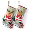 thumbnail image 1 of Unique Bargains Whimsical Cartoon Stockings Luxury Tiered Display Accents Deer 12", 1 of 6