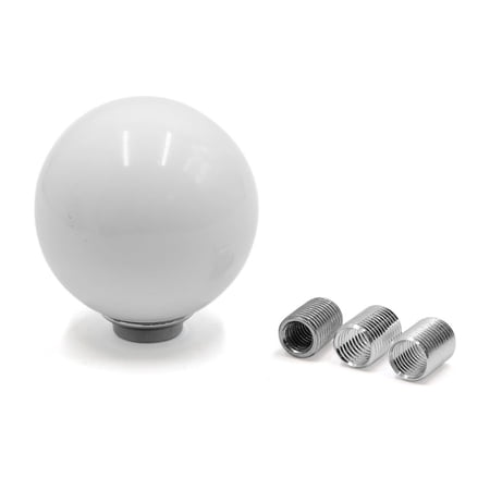 Unique Bargains White Ball Shaped Vehicle Car Manual Gear Shift Lever Knob Dust Cover Protector