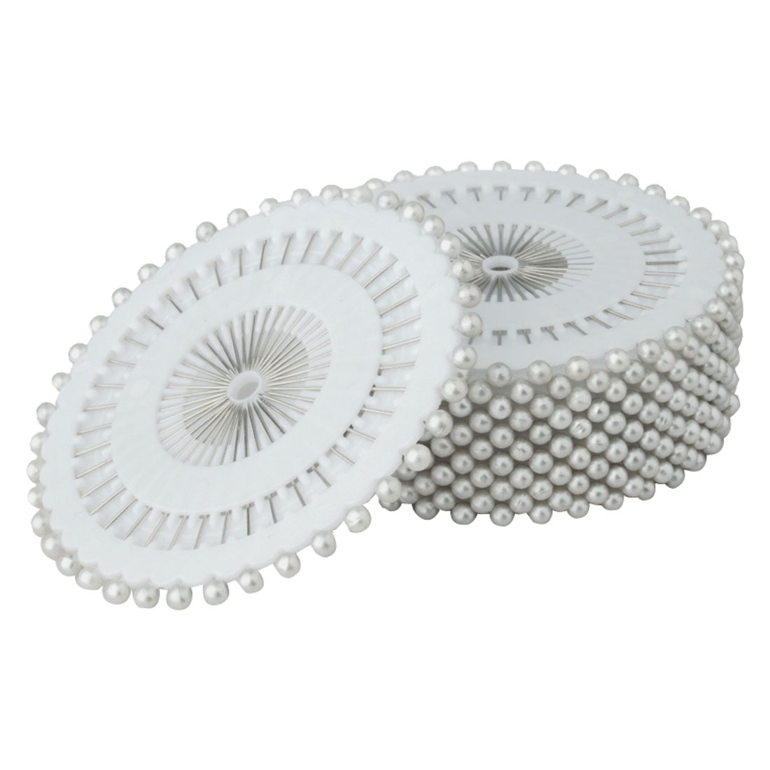 Unique Bargains White Decorative Pearl Head Pins 3mm Round Manmade Pearl Straight Pins