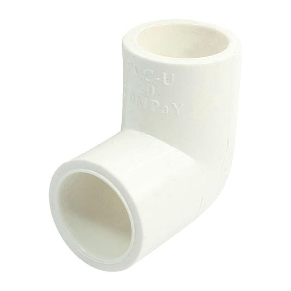 White Pipe 90 Degree Angle Elbow Slip Connect Fitting 20mm Inner Dia