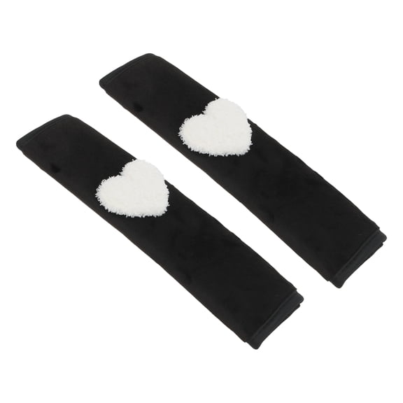 Unique Bargains White Seat Belt Cover Pad 25cm Seatbelt Strap Cushion Shoulder Padding 2 Pcs