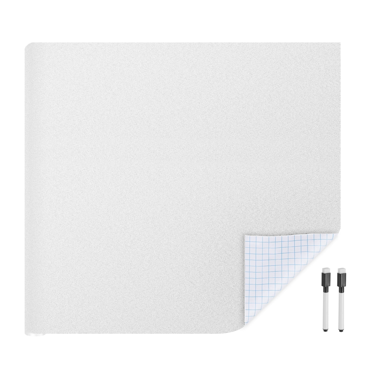 Unique Bargains Whiteboard Wall Sticker Roll Dry Erase Board Self Adhesive Presentation 39.4" x 35.4"
