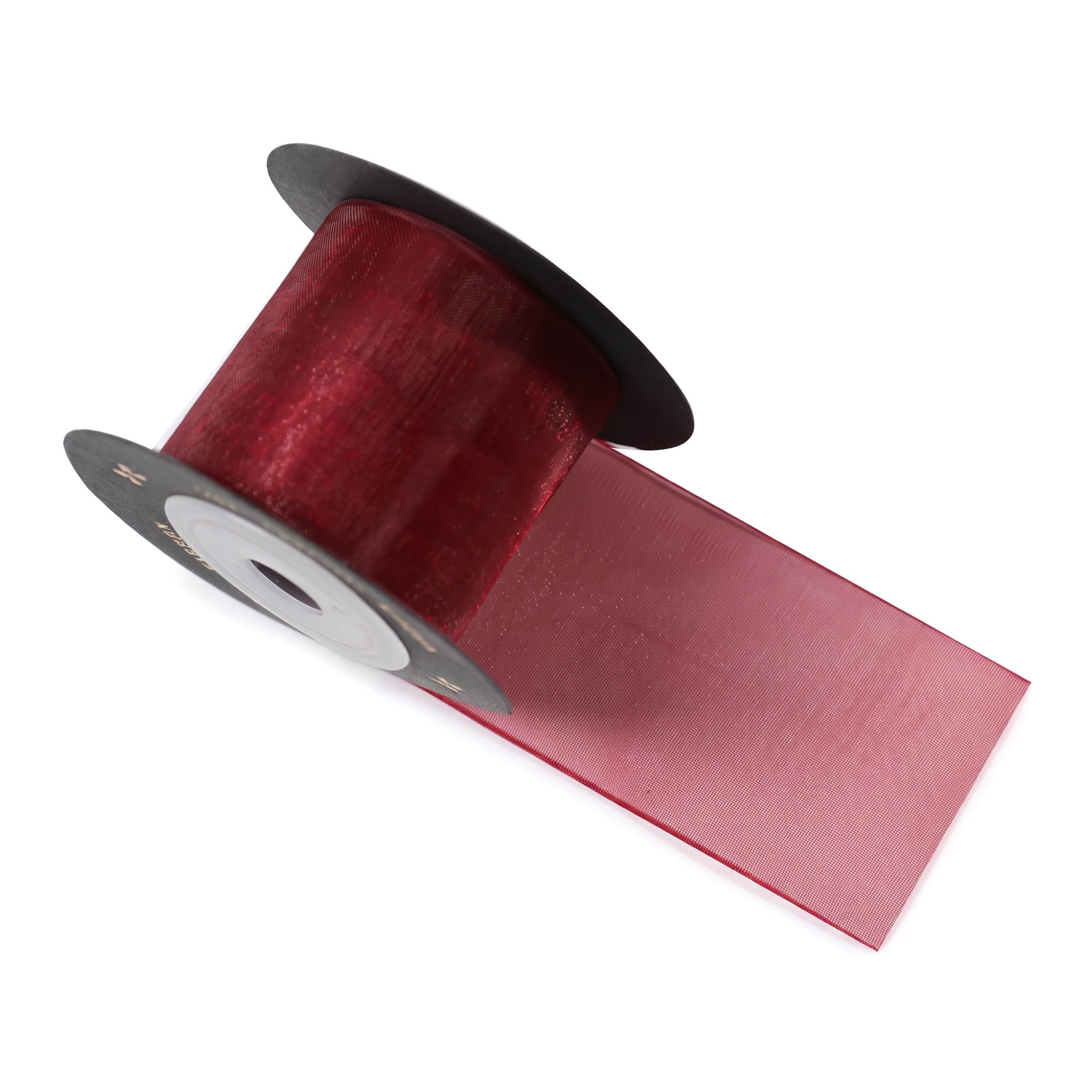 Unique Bargains Wide Matte Decorative Red Ribbon 5.5 Yard