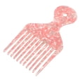 thumbnail image 1 of Unique Bargains Wide Tooth Afro Hair Pick Comb Hair Styling Tool for Men Women Plastic 1 PC Pink, 1 of 6
