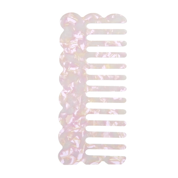 Unique Bargains Wide Tooth Comb Acetate Wide Comb for Curly Hair Thick Hair Wet Hair Light Purple