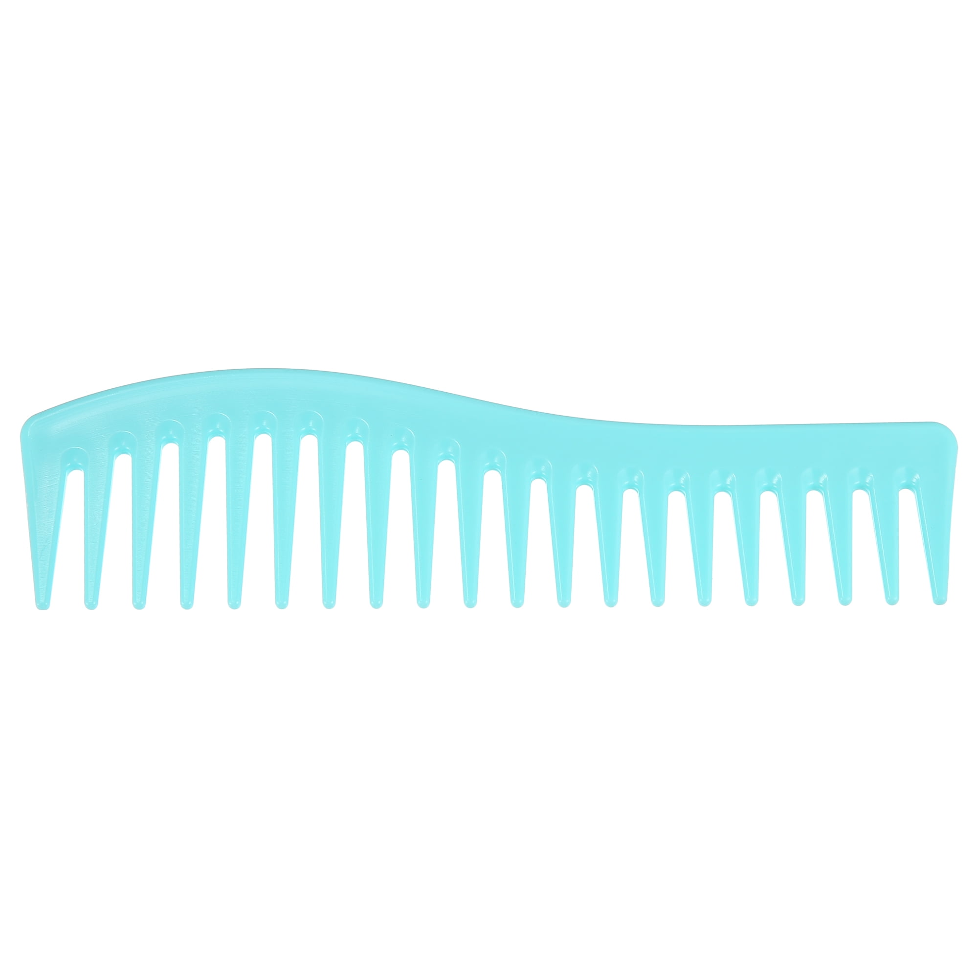 Unique Bargains Wide Tooth Hair Comb All Purpose Detangling Plastic Blue