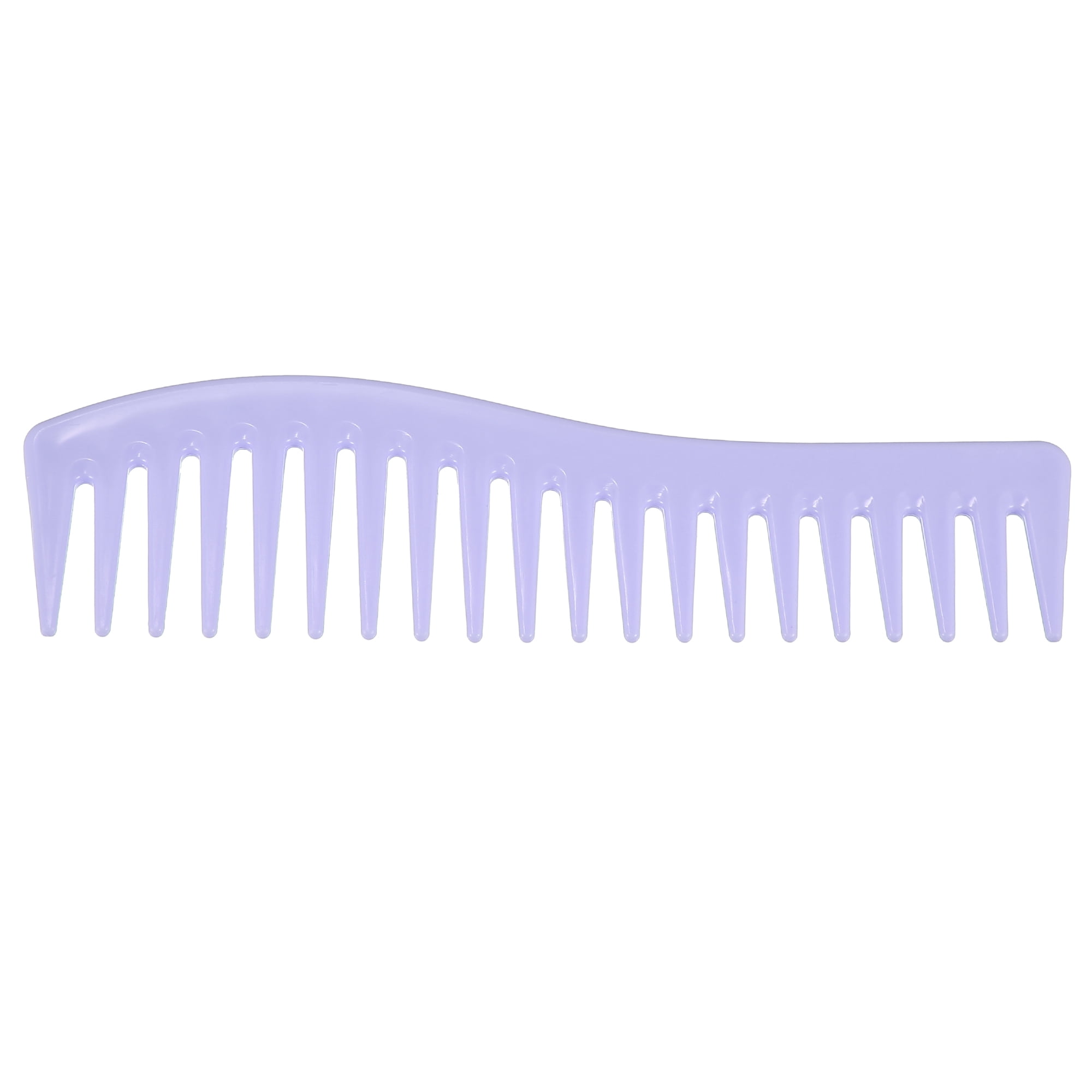 Unique Bargains Wide Tooth Hair Comb All Purpose Detangling Plastic Purple