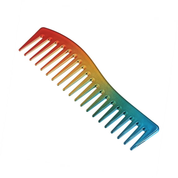 Unique Bargains Wide Tooth Hair Comb All Purpose Detangling Styling Comb Plastic Multicolor