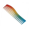 thumbnail image 1 of Unique Bargains Wide Tooth Hair Comb All Purpose Detangling Styling Comb Plastic Multicolor, 1 of 6