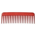 thumbnail image 1 of Unique Bargains Wide Tooth Hair Comb Hair Detangling Comb Wet and Dry Plastic Red, 1 of 6