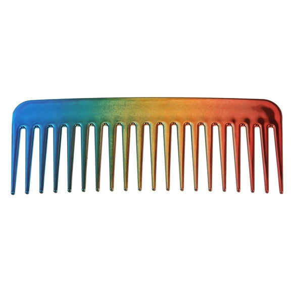 Unique Bargains Wide Tooth Hair Comb Hair Detangling Comb Wet and Dry Plastic Multicolor