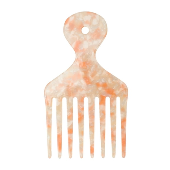 Unique Bargains Wide Tooth Hair Pick Comb Hair Styling Tool for Men Women Orange