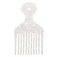thumbnail image 1 of Unique Bargains Wide Tooth Hair Pick Comb Hair Styling Tool for Men Women White 4.8 Inch, 1 of 7
