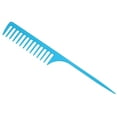 thumbnail image 1 of Unique Bargains Wide Tooth Rat Tail Comb Plastic Long Tail Comb Tip Tail Combs for Wet Curly Hair for Women Men Blue, 1 of 7