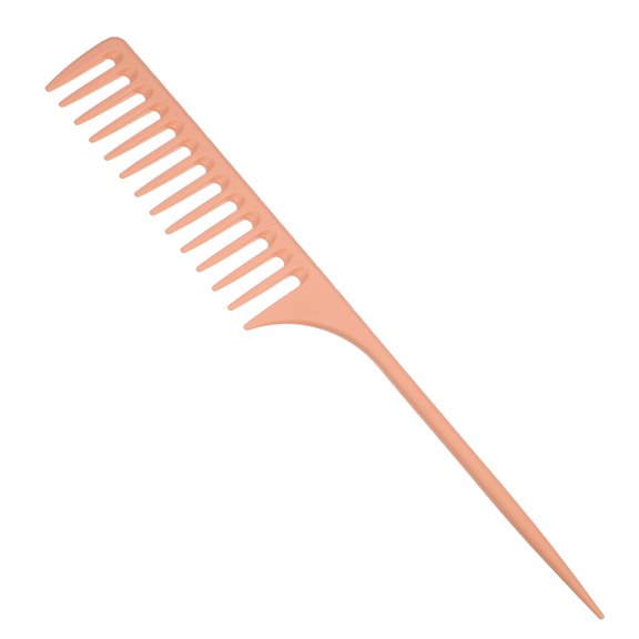 Unique Bargains Wide Tooth Rat Tail Comb Plastic for Wet Curly Hair for Women Men Orange
