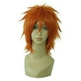 thumbnail image 1 of Unique Bargains Wigs for Women 14" Orange Gold Tone Wigs with Wig Cap, 1 of 6