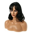 thumbnail image 1 of Unique Bargains Wigs for Women 16" Black Curly Wig with Wig Cap Natural Full Medium Wavy, 1 of 6
