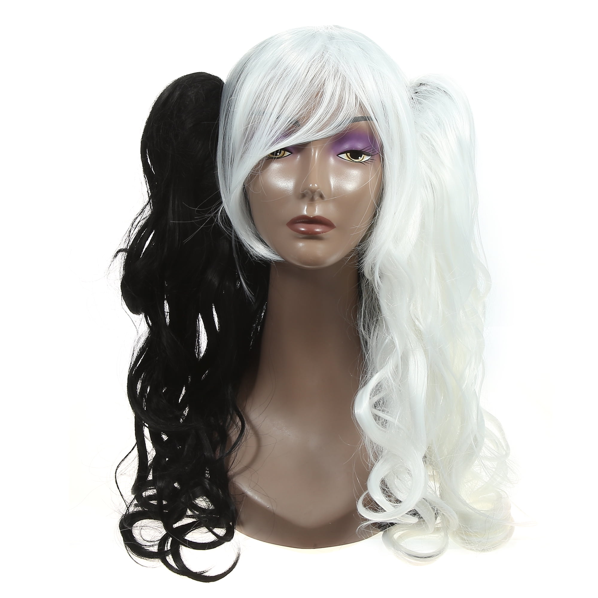 White curly cheap cosplay wig