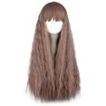 thumbnail image 1 of Unique Bargains Wigs for Women 28" Brown Curly Wig with Wig Cap Long Hair, 1 of 6