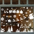 thumbnail image 1 of Unique Bargains Window Clings Party Supplies for Holiday White City Santa Claus, 1 of 7