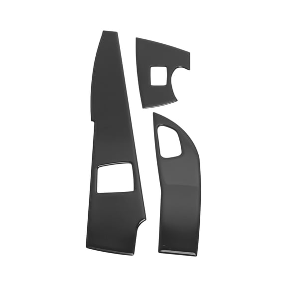 Unique Bargains Window Lift Switch Panel Trim Cover for Chevrolet Corvette C7 Z06 2014-2019 Front Rear Car Door Window Control Button Sticker Deep Gray