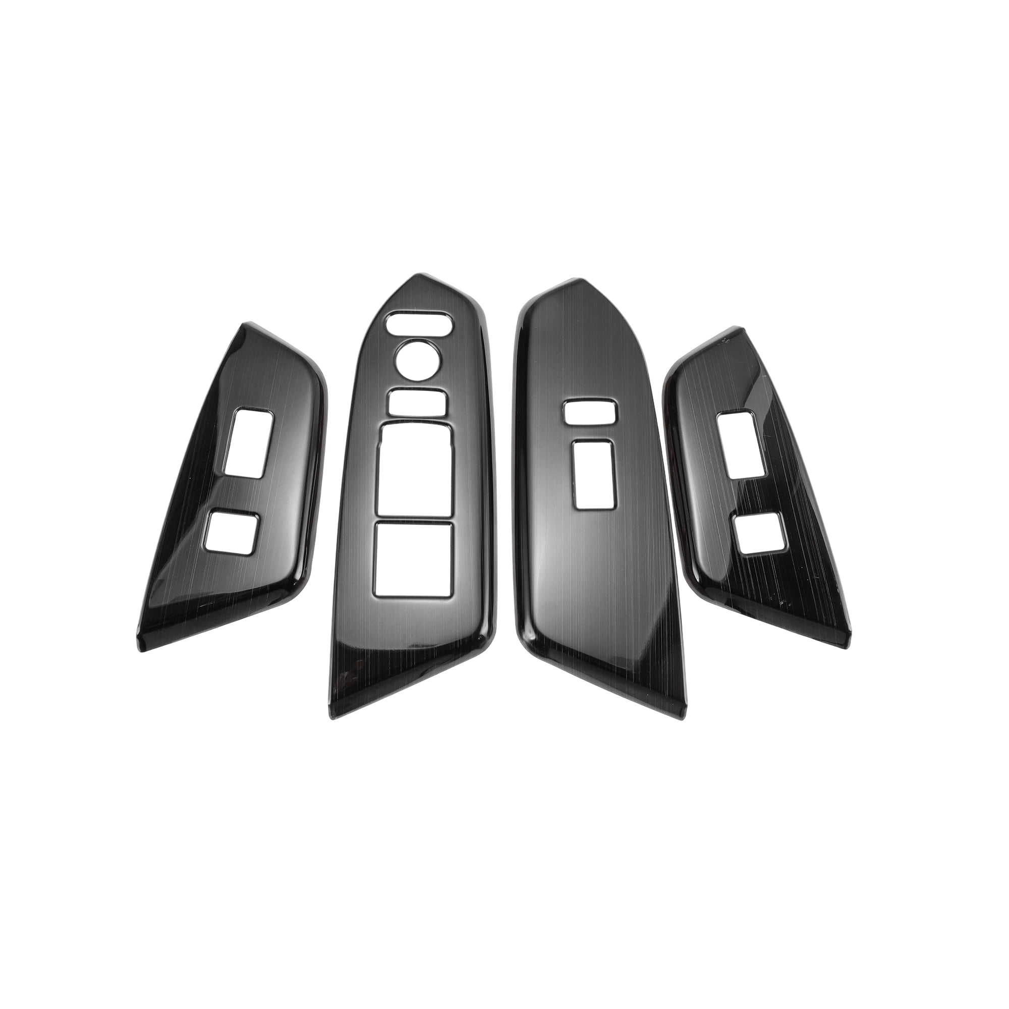 Unique Bargains Window Lift Switch Panel Trim Cover for Honda CRV 2017-2021 Front Rear Car Door Window Control Button Interior Accessories Black Titanium Brushed