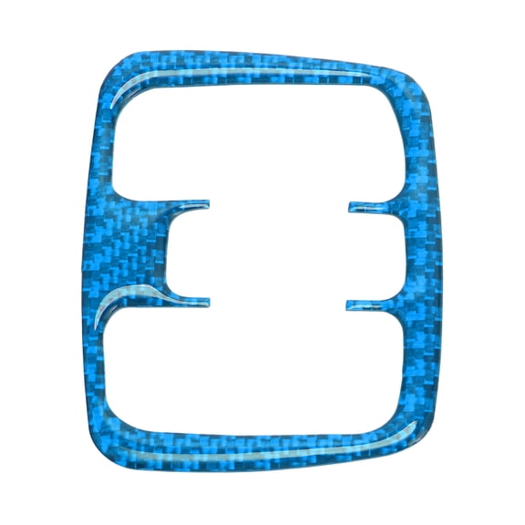 Unique Bargains Window Lift Switch Panel Trim Cover for Toyota Celica 2000-2005 Shift Lever Car Door Window Control Button Sticker Carbon Fiber Light Blue
