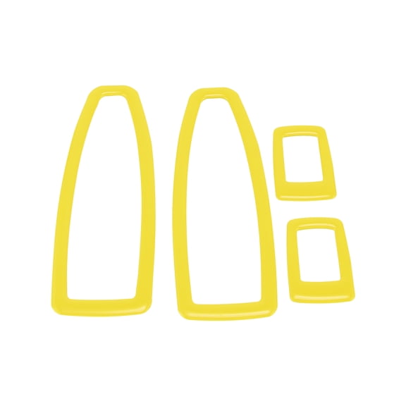Unique Bargains Window Lift Switch Panel Trim Cover for BMW X1 U11 2023-2024 Front Rear Car Door Window Control Button Sticker Yellow