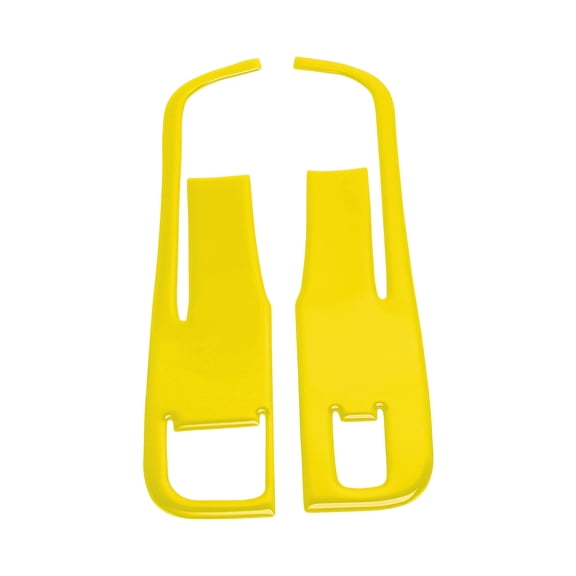 Unique Bargains Window Lift Switch Panel Trim Cover for Chevrolet Camaro 2010-2011 Front Left Right Car Door Window Control Button Sticker Yellow