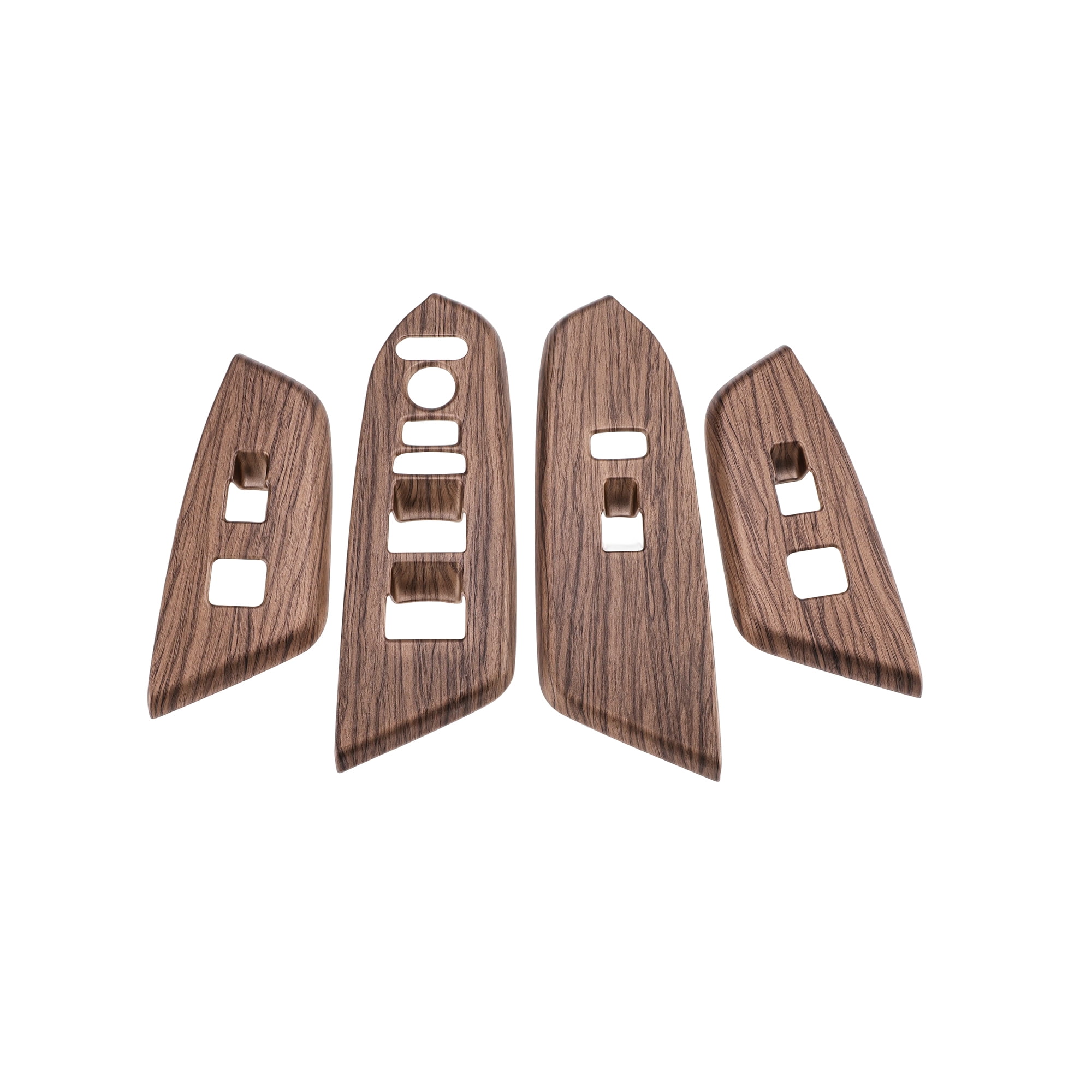 Unique Bargains Window Lift Switch Panel Trim Cover for Honda CRV 2017-2021 Front Rear Car Door Window Control Button Interior Accessories Wood Grain