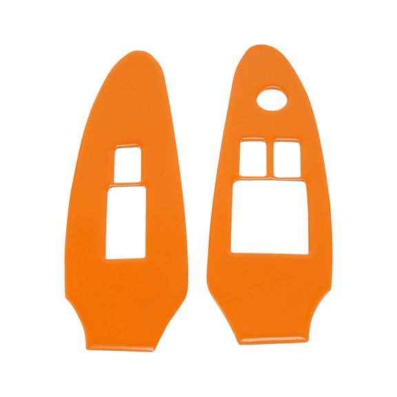 Unique Bargains Window Lift Switch Panel Trim Cover for Nissan 370Z Z34 20092020 Front Left Right Car Door Window Control Button Sticker Orange