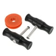 thumbnail image 1 of Unique Bargains Windshield Removal Too Auto Glass Removal Tools Black Silver Tone Red 2 Pcs 10cm Long Glass Removers 1 Roll of 7.7m Long Steel Wire 1 Set, 1 of 6