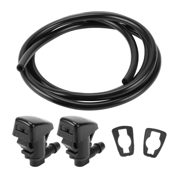 Unique Bargains Windshield Washer Nozzle Front With 2 Pcs Gasket,1.2 Meter Fluid Hose for Jeep Grand Cherokee 2011-2018 Black