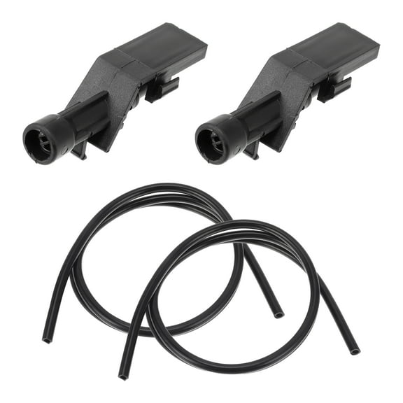 Unique Bargains Windshield Washer Nozzle Kit for Honda Civic 2017-2021 Windshield Spray Nozzles Wiper Spray Washer Jet No.76810TP6A01 2 Pcs 1 Meter Fluid Hose