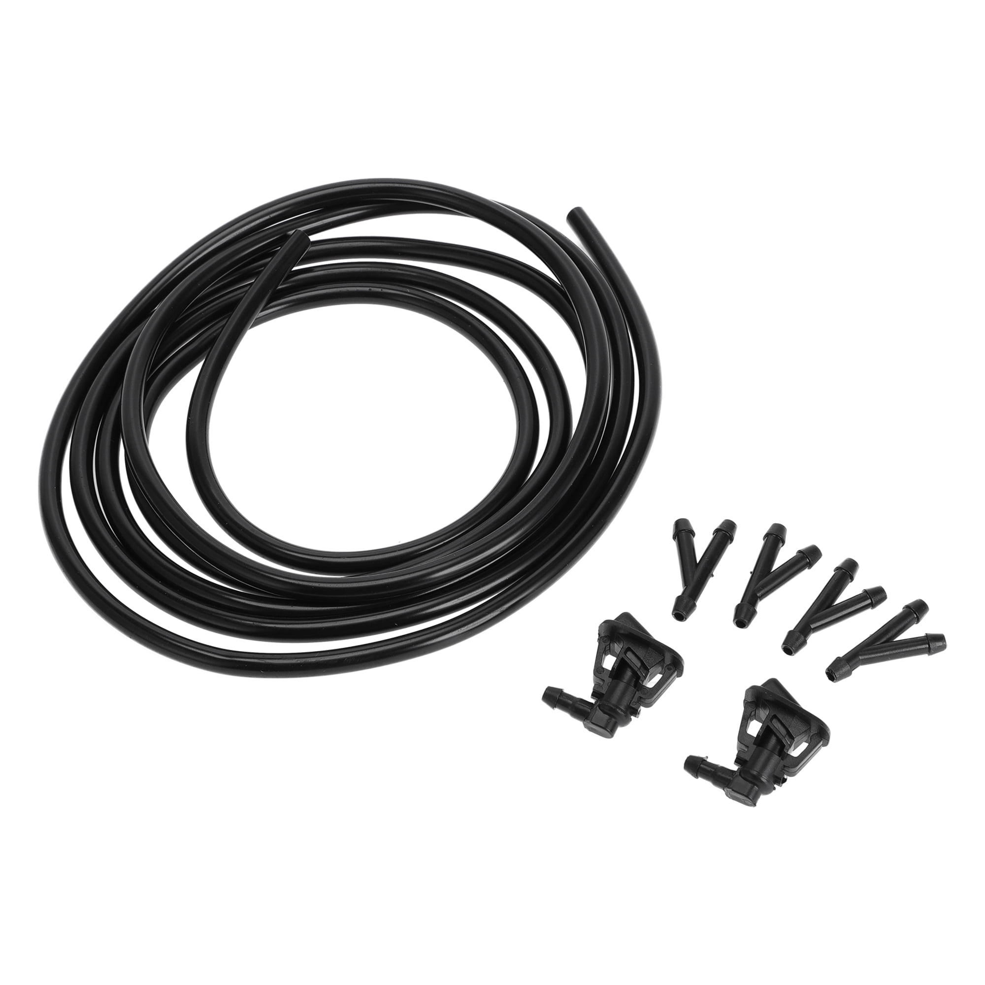 Unique Bargains Washer Nozzle Kit for Jeep Wrangler JK 2013-2017 Black 1 Set