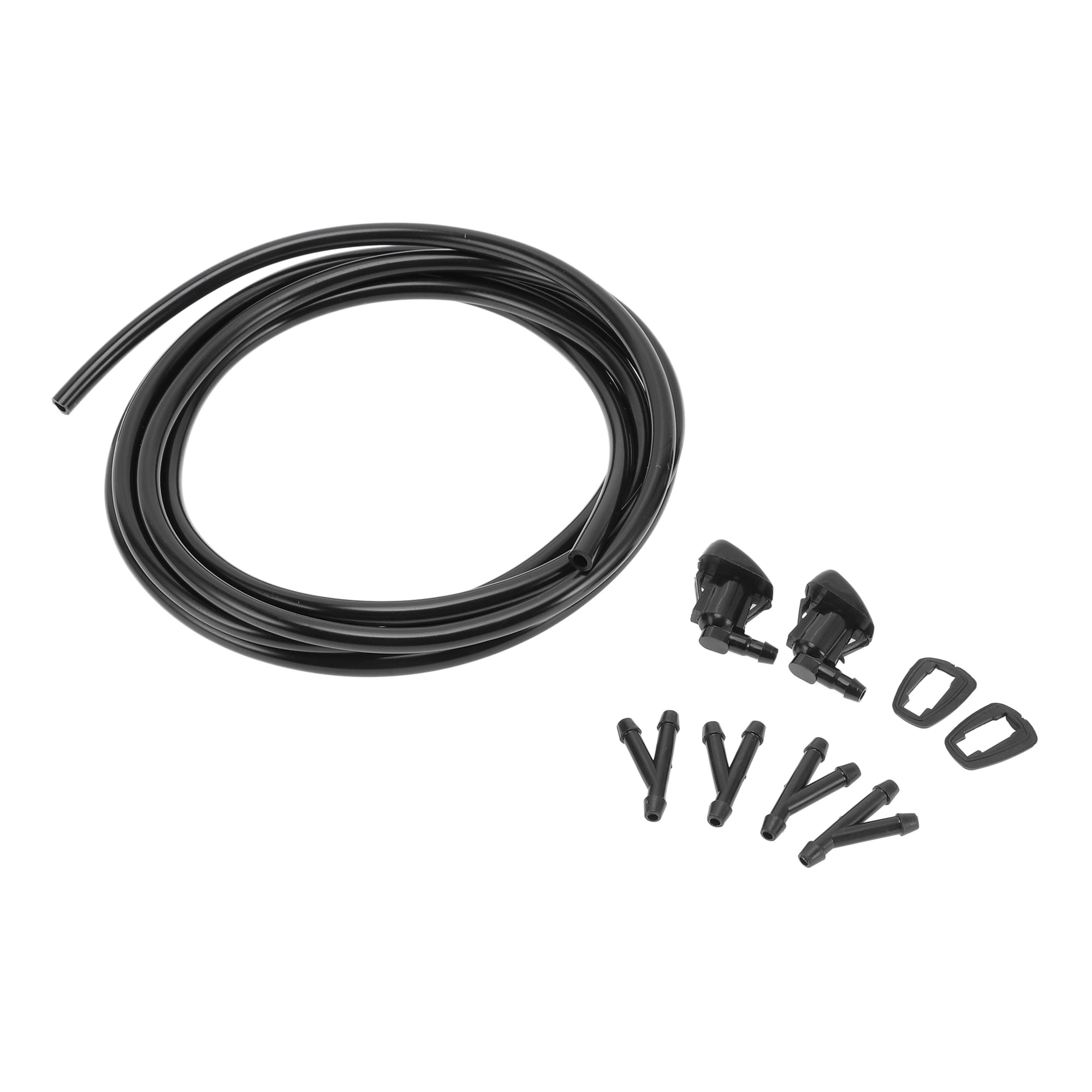 Unique Bargains Windshield Washer Nozzle Kit for Toyota Sienna 2004-2010 Black