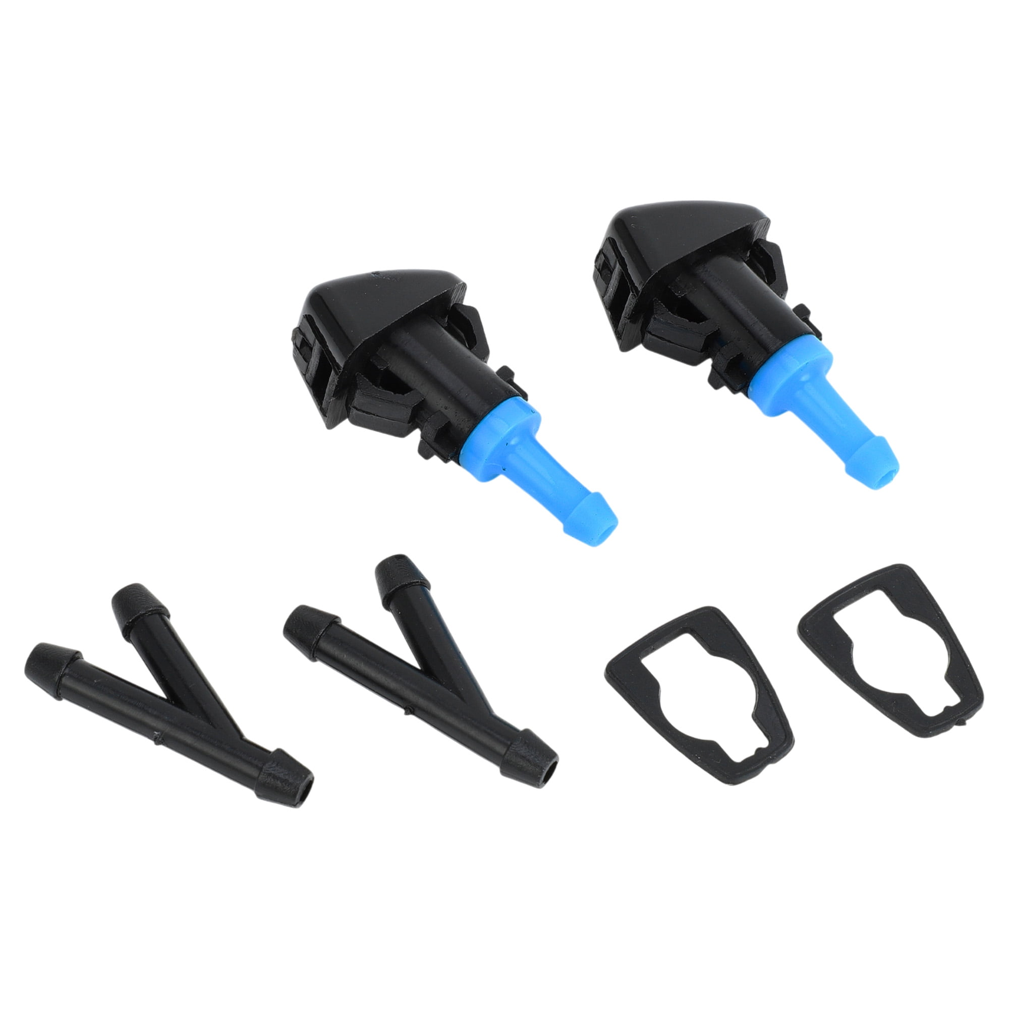 Unique Bargains Windshield Washer Nozzle for Jeep Patriot 2008-2016 Plastic Black Blue