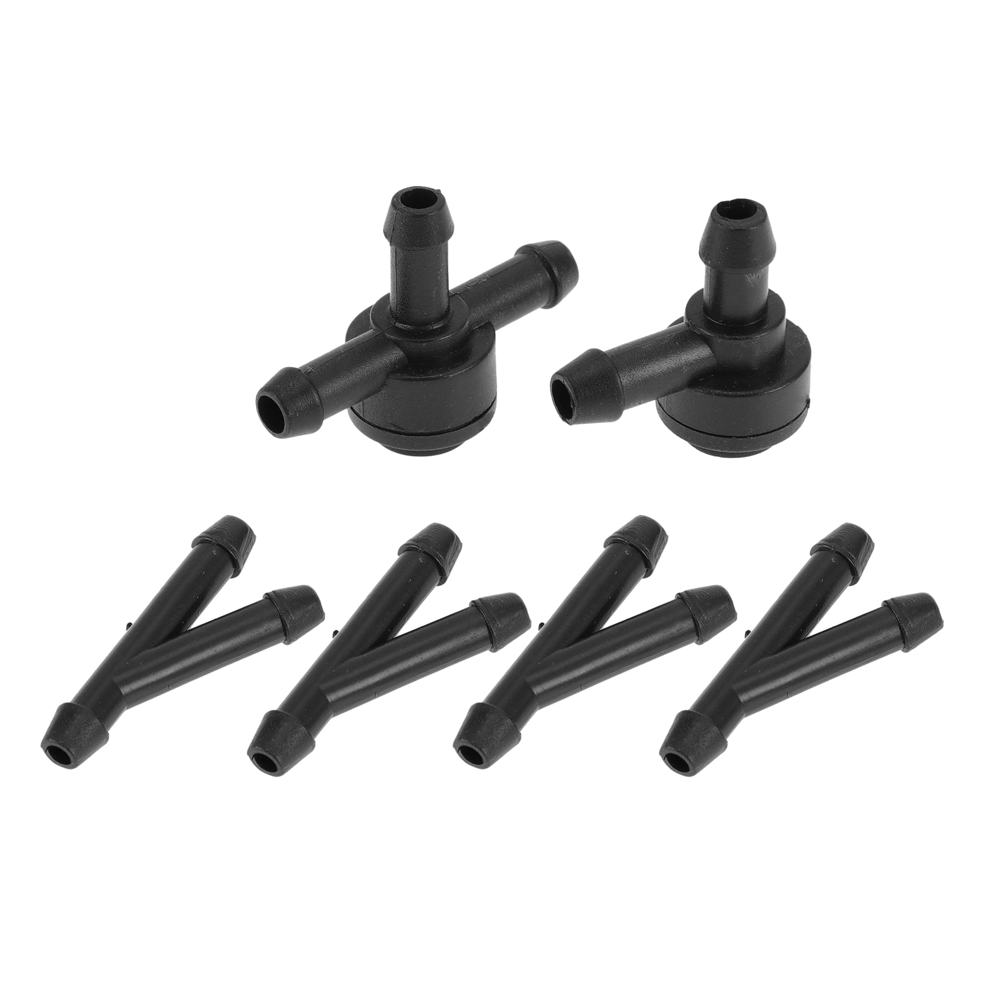 Unique Bargains Windshield Washer Nozzle for Volvo Black Plastic 1Set
