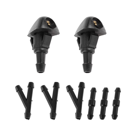 Unique Bargains Windshield Washer Nozzle w/ Hose Connector for Honda No./ 1 Set