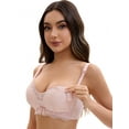 thumbnail image 1 of Unique Bargains Wirefree Maternity Bralette Nursing Bra D 42 Light Pink, 1 of 6