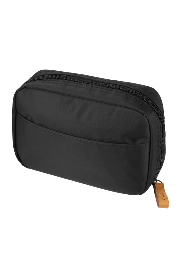 Women Cosmetic Bag Large Capacity Makeup Storage Bag Pouch Black Red