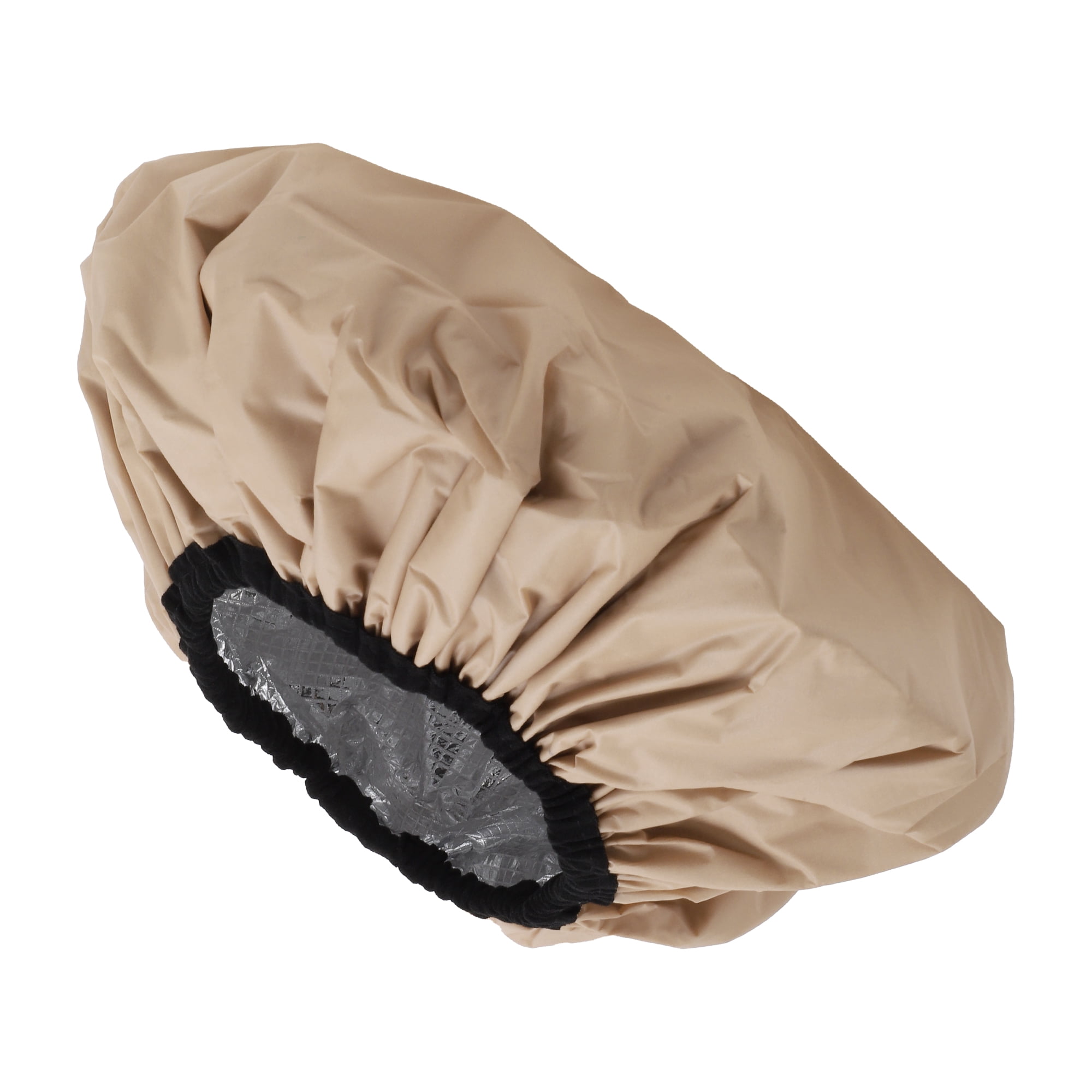 Unique Bargains Women Durable Portable Shower Cap 1 Pc Khaki