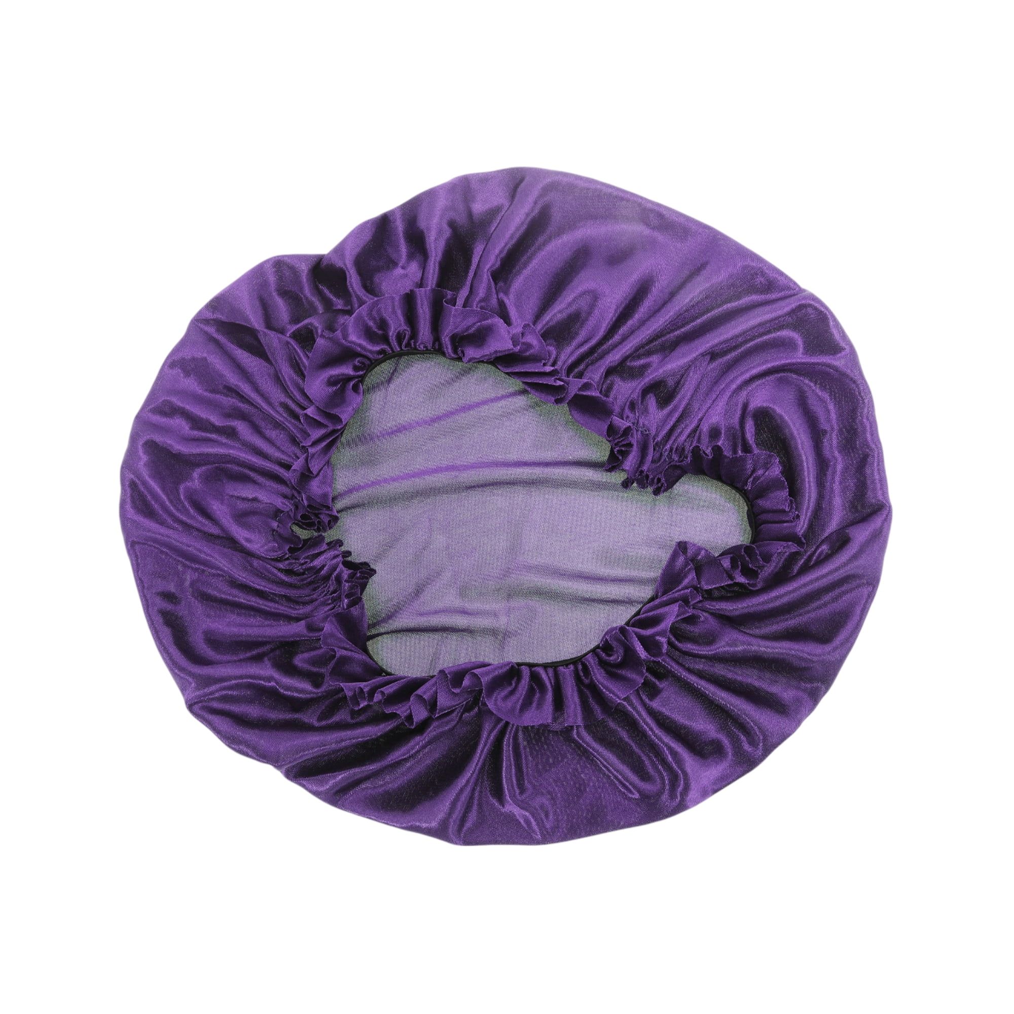 Unique Bargains Women Durable  Shower Cap for Hotel Travel 2pcs Purple