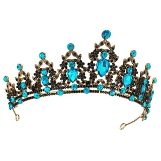 AB Colorful Rhinestone Bead Crystal AB Tiaras Crown Women Hair Accessories C-1 Crown 1 Earring