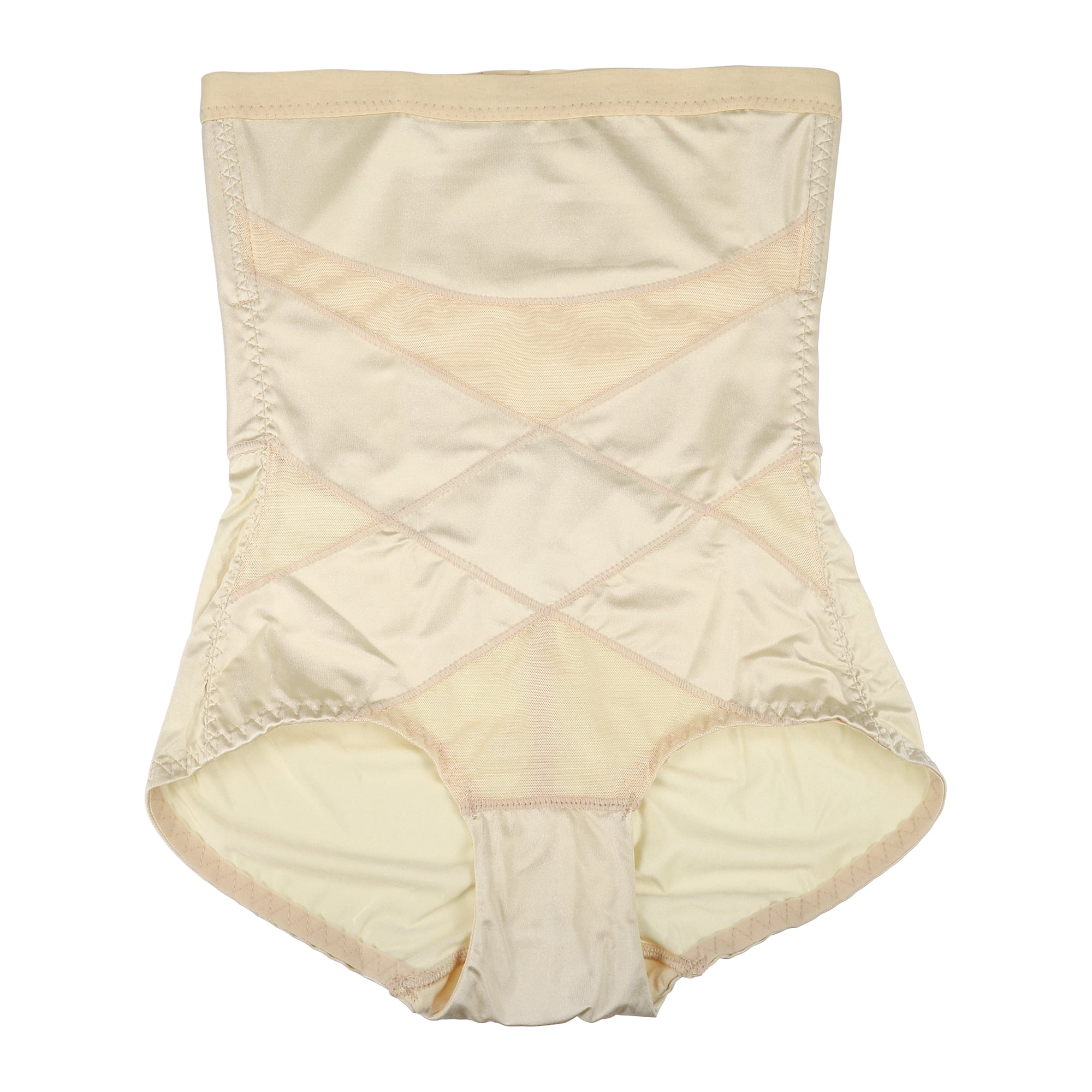 Unique Bargains Women High Waist Slimming Body Shaping Tummy Control Shapewear L Beige