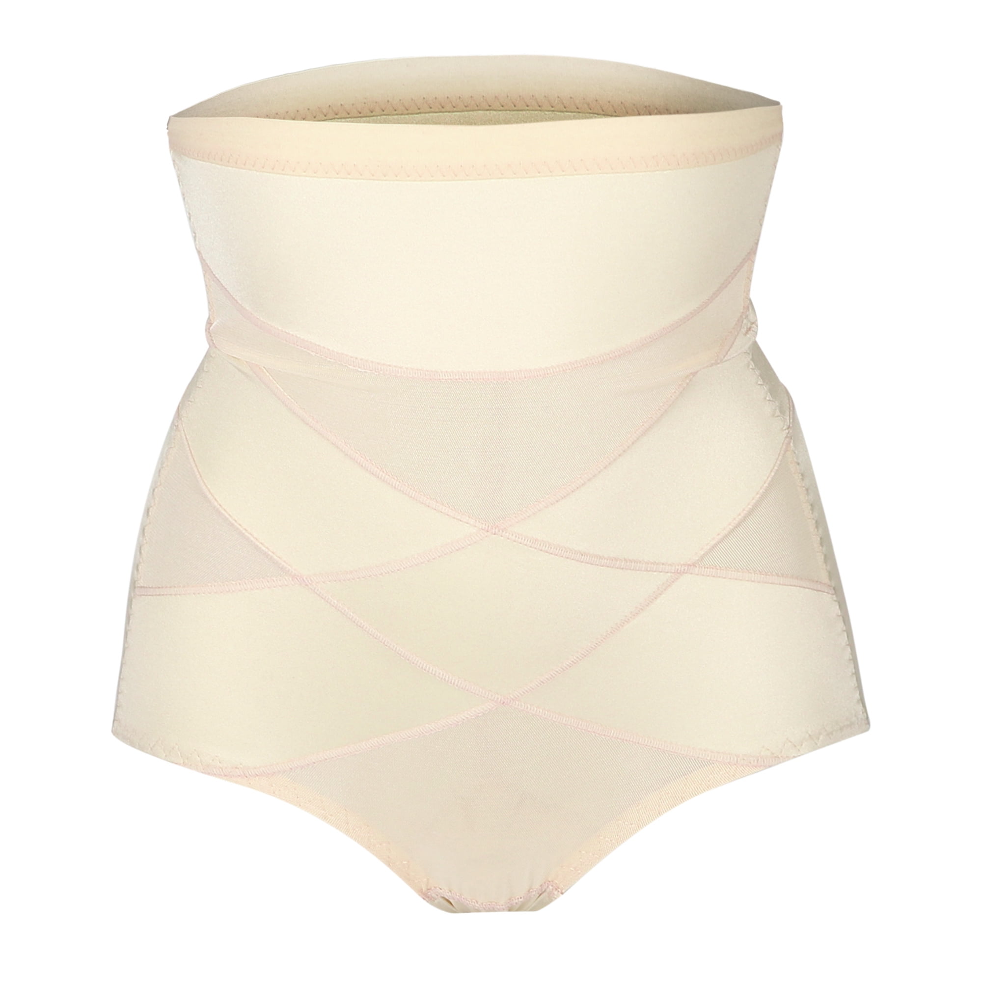 Unique Bargains Women High Waist Slimming Body Shaping Tummy Control Shapewear XL Beige