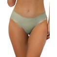 thumbnail image 1 of Unique Bargains Women No Show Stretch Underwear Invisible Brief Panties S Light Green, 1 of 6